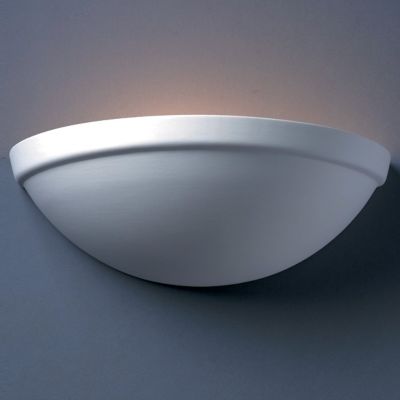 Rimmed Quarter Sphere Wall Sconce by Justice Design Group - Starlight Lighting USA and Canada